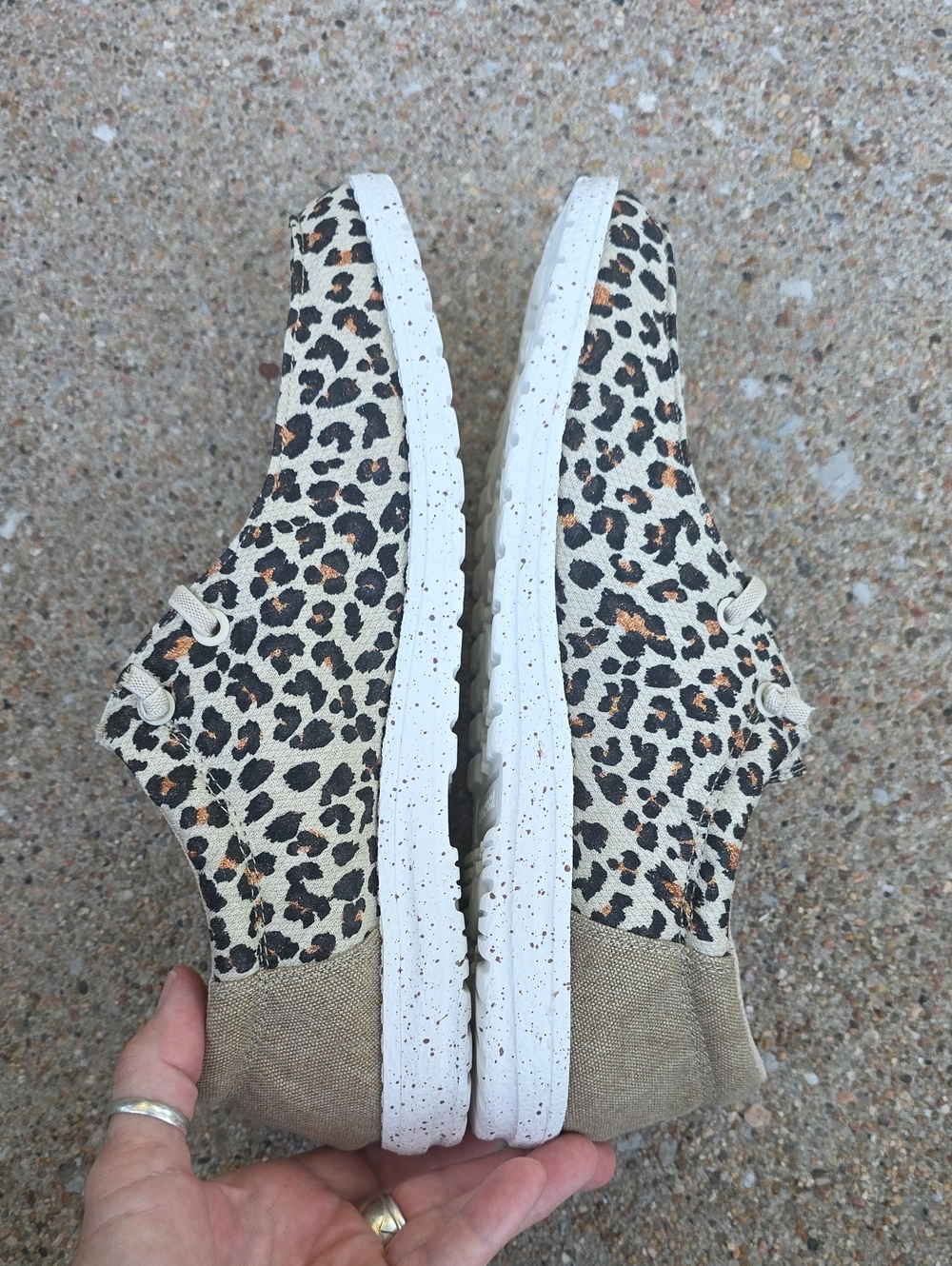 Roper Hang Loose Low Glitter Cheetah Leopard Chukka Loafer Shoes Size 9.5 - Picture 6 of 12